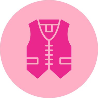 Yelek Kabartma Çemberi Gradyan Simgesi