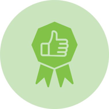 Başarı Kabartma Çemberi Gradyan Simgesi