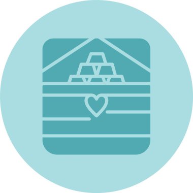 Göğüs Kabartma Çemberi Gradyan Simgesi