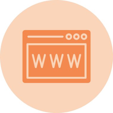 Web Sitesi Kabartma Çemberi Gradyan Simgesi