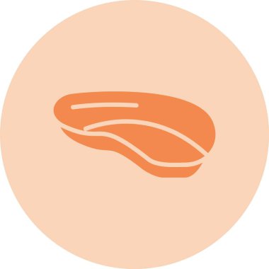 Tepsi Kabartma Çemberi Gradyan Simgesi