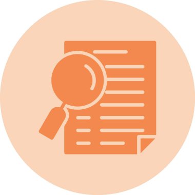 Araştırma Kabartma Çemberi Gradyan Simgesi