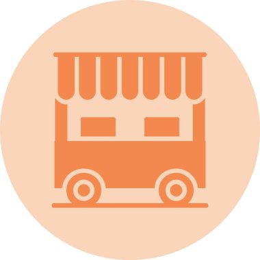 Gıda Oyalama Kabartma Çemberi Gradyan Simgesi