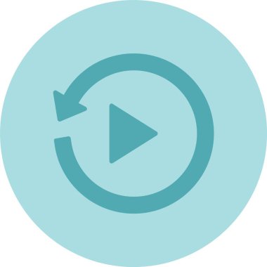 Kabartma Çemberi Gradyan Simgesini Yeniden Oyna