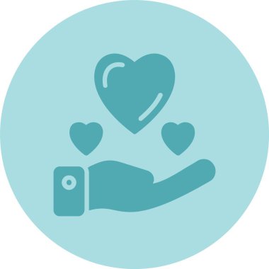 Sağlık Hizmetleri Kabartma Çemberi Gradyan Simgesi