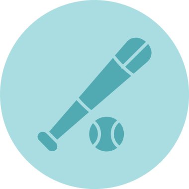 Beyzbol Kabartma Çemberi Gradyan Simgesi