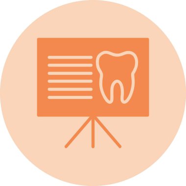 Sunum Kabartma Çemberi Gradyan Simgesi