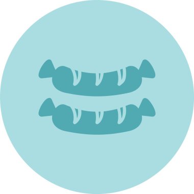 Sosis Kabartma Çemberi Gradyan Simgesi