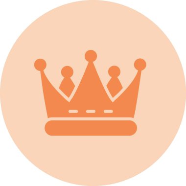 Crown Glyph Çember Gradyan Simgesi