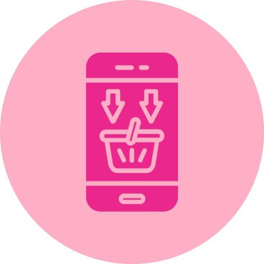 Akıllı Telefon Kabartma Çemberi Gradyan Simgesi