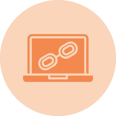 Kabartma Çemberi Gradyan Simgesi Bağlantı