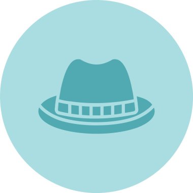 Fedora Kabartma Çemberi Gradyan Simgesi