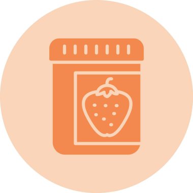 Jam Glyph Çember Gradyan Simgesi