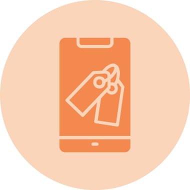 Etiket Kabartma Çemberi Gradyan Simgesi