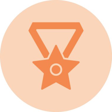 Madalya Kabartma Çemberi Gradyan Simgesi