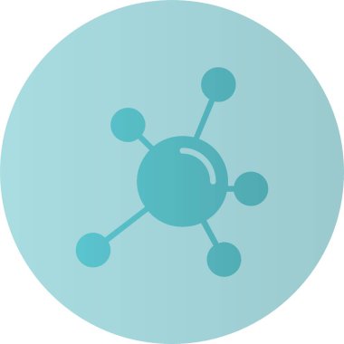 Zihin Vektörü Kabartma Çemberi Gradyan Simgesi