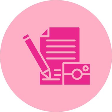 İçerik Kabartma Çemberi Gradyan Simgesi