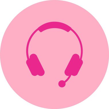 Kulaklık Kabartma Çemberi Gradyan Simgesi