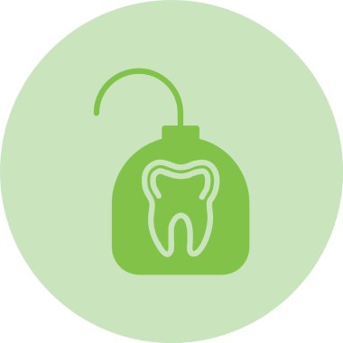 Diş ipi Çemberi Gradyan Simgesi