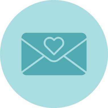 E- posta Kabartma Çemberi Gradyan Simgesi