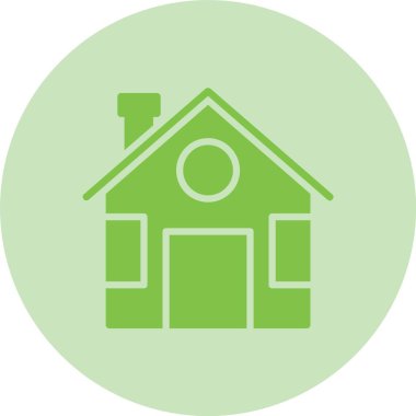 Ev Kabartma Çemberi Gradyan Simgesi