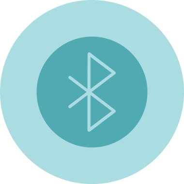 Bluetooth Kabartma Çemberi Gradyan Simgesi