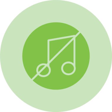 Müzik Kabartma Çemberi Gradyan Simgesi Yok