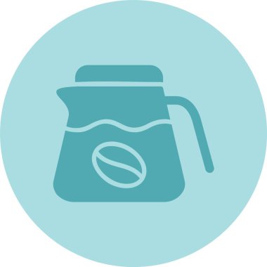 Sıcak İçecek Kabartma Çemberi Gradyan Simgesi