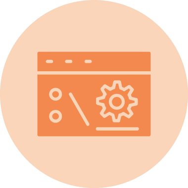 Komut Satırı Kabartma Çemberi Gradyan Simgesi