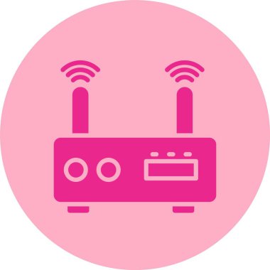 Kablosuz Yönlendirici Kablosuz Çember Gradyan Simgesi