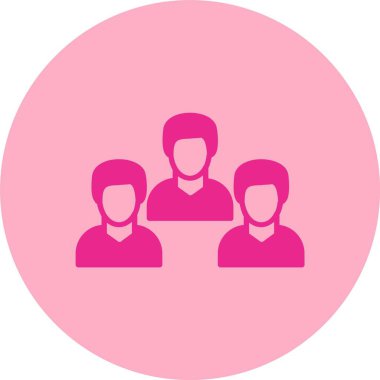 İnsanlar Çember Gradyan Simgesini İşaretler