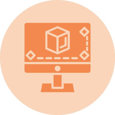 Düzenleyici Glyph Çember Gradyan Simgesi