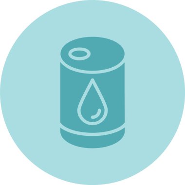 Petrol Berral Kabartma Çemberi Gradyan Simgesi