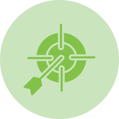 Hedef Glyph Çember Gradyan Simgesi