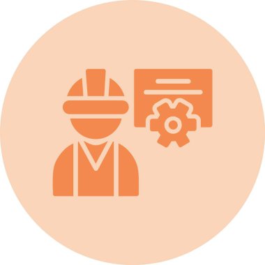 Bakım Kabartma Çemberi Gradyan Simgesi