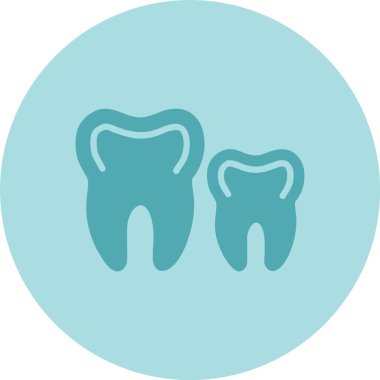 Diş Ağrısı Kabartma Çemberi Gradyan Simgesi