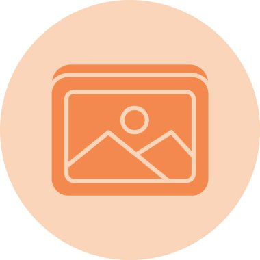 Resim Kabartma Çemberi Gradyan Simgesi