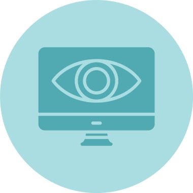 Göz Kabartma Çemberi Gradyan Simgesi