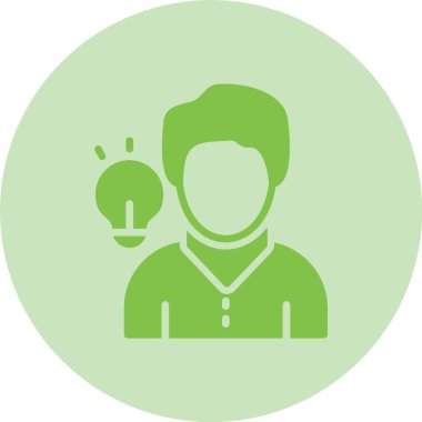 Fikir Kabartma Çemberi Gradyan Simgesi