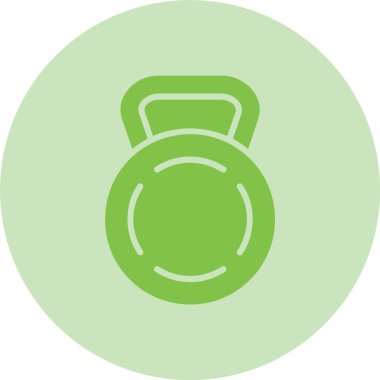 Kettlebell Kabartma Çemberi Gradyan Simgesi