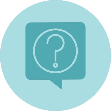 Soru Kabartma Çemberi Gradyan Simgesi