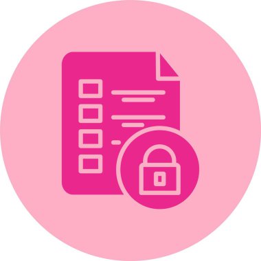 Veri Güvenliği Kabartma Çemberi Gradyan Simgesi