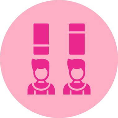 Sonuç Kabartma Çemberi Gradyan Simgesi