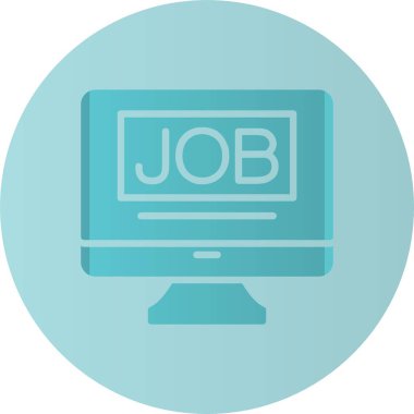 Görev Vektörü Kabartma Çemberi Gradyan Simgesi