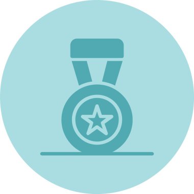 Madalya Kabartma Çemberi Gradyan Simgesi