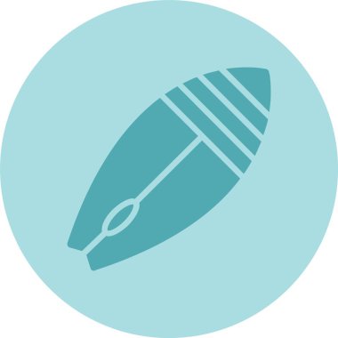 Sörf Kabartma Çemberi Gradyan Simgesi