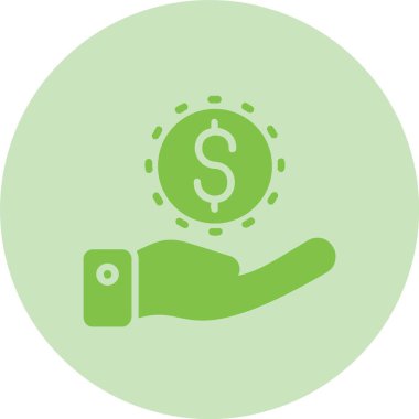 Para Kabartma Çemberi Gradyan Simgesini Kaydet