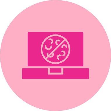 Anti Virüs Kabartma Çemberi Gradyan Simgesi