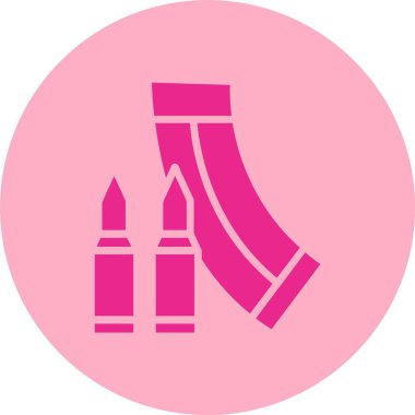 Mühimmat Kabartma Çemberi Gradyan Simgesi