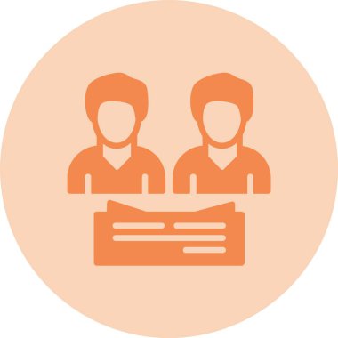 Grup Sohbeti Kabartma Çemberi Grafik Simgesi